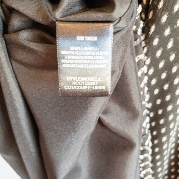 H by Halston Polka Dot Flutter Sleeve Dress - Picture 12 of 13